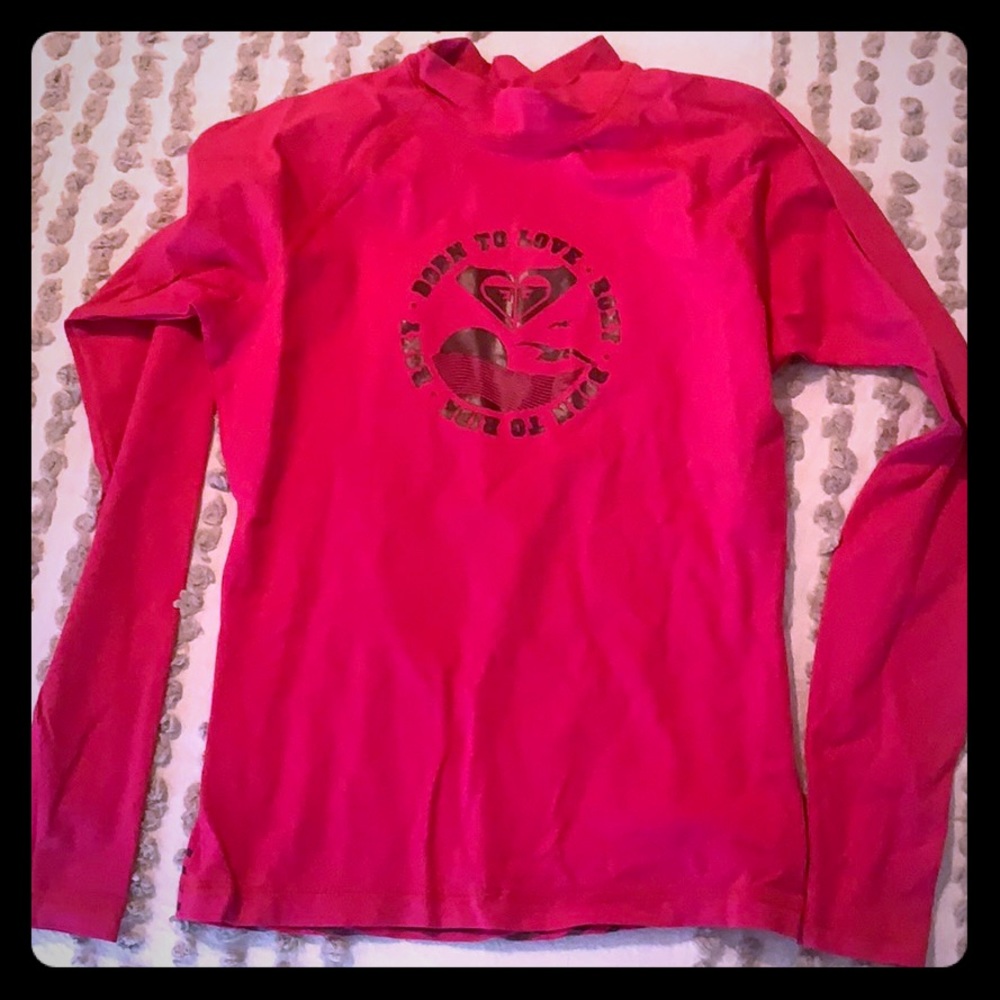 Roxy girls rash Guard size 8